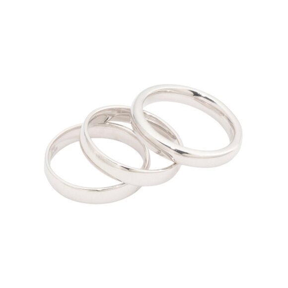 MILOR SILVER Silver Made In Italy Sterling Silver Stacking Rings - Picture 1 of 2